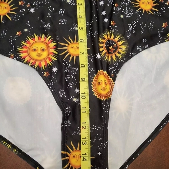 Rose Gal Sun Star Black 2 Piece Bikini High Waist Wired Rosegal Plus Size 24/5X - Picture 8 of 10